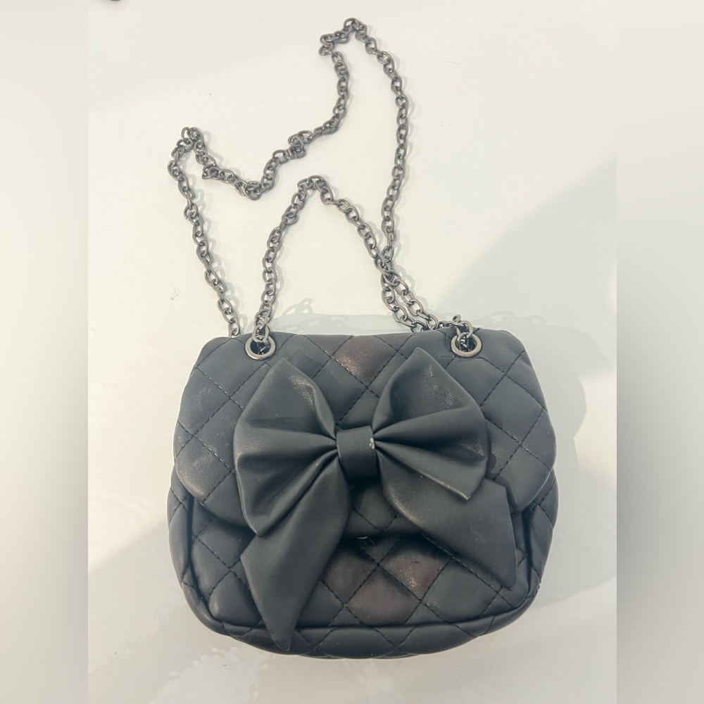 Black mini purse. Crossbody for kids